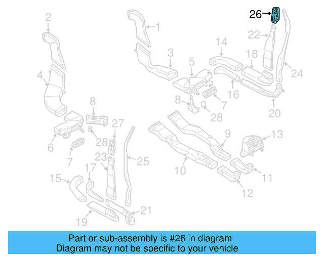 Air Vent 3D0-819-202-D-5B2 - View 4