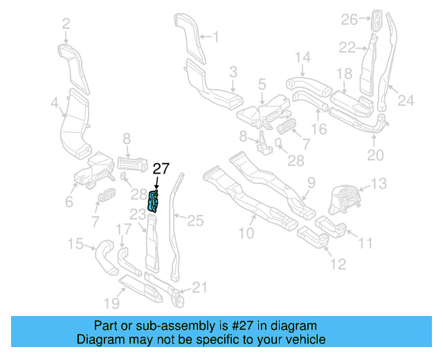 Air Vent 3D0-819-201-6C3 - View 3