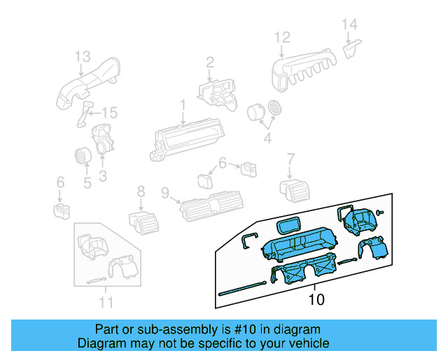 Trim 3D1-853-204-K - View 3