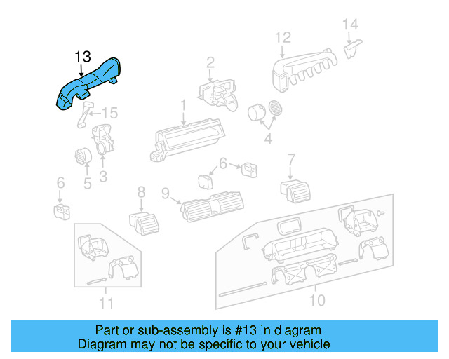 Floor Duct 3D1-819-151-E