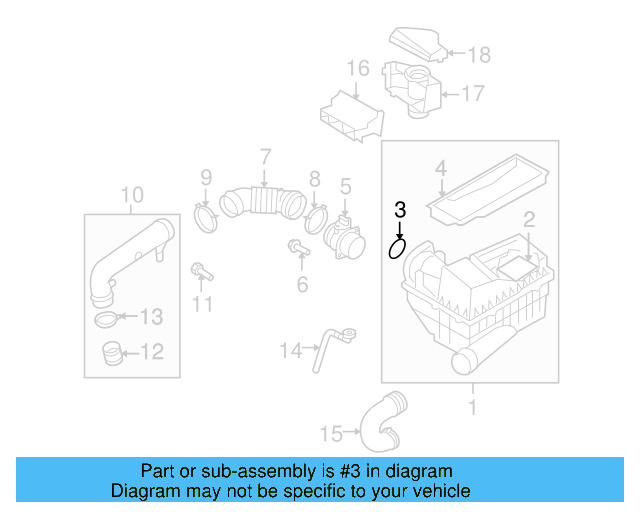 Air Mass Sensor Seal 357-129-625-A - View 30