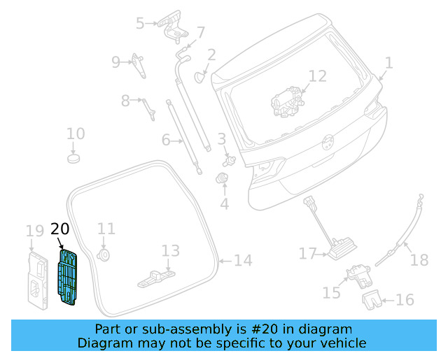 Control Module Bracket 3G5-971-502-A - View 12