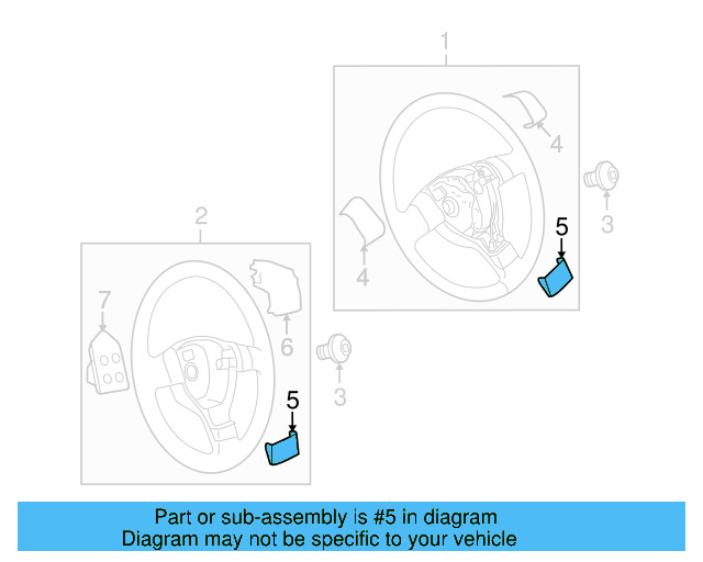 Lower Pad 3C8-419-685-D-3Q7 - View 2