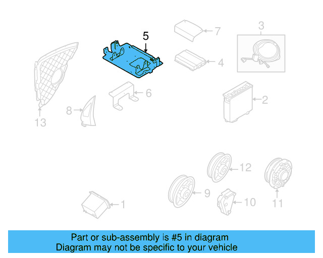 Bracket 1K0-035-883-E - View 13