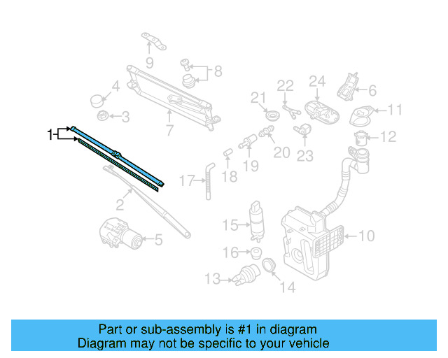 Wiper Blade 1Q1-998-002 - View 23