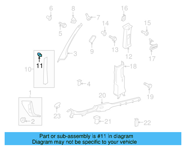 Body A 1KM-853-456-Y20 - View 12