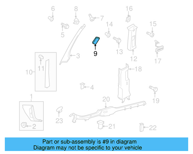 Body A 1KM-853-456-Y20 - View 11