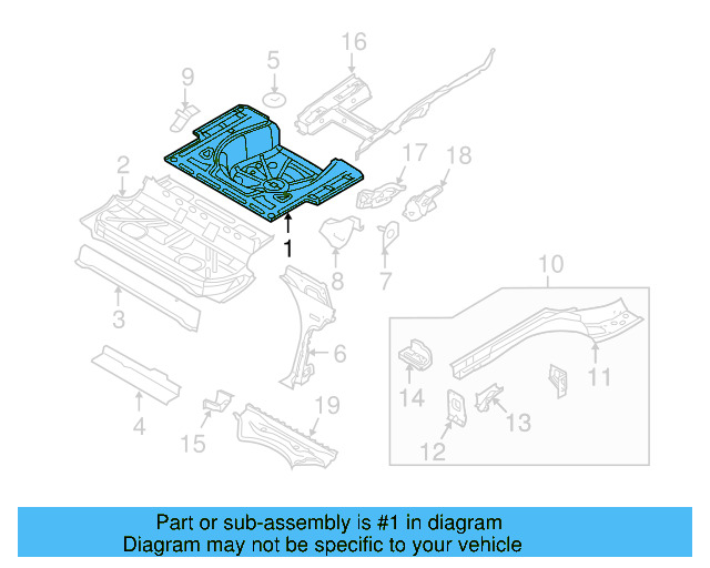 Floor Pan 1K5-813-114