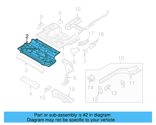 Floor Pan 1K5-813-111-D