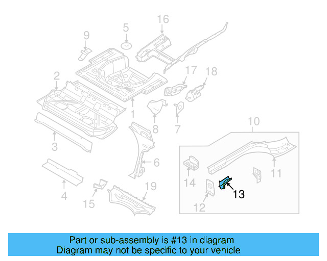 Support Plate 1J0-804-140-A - View 3