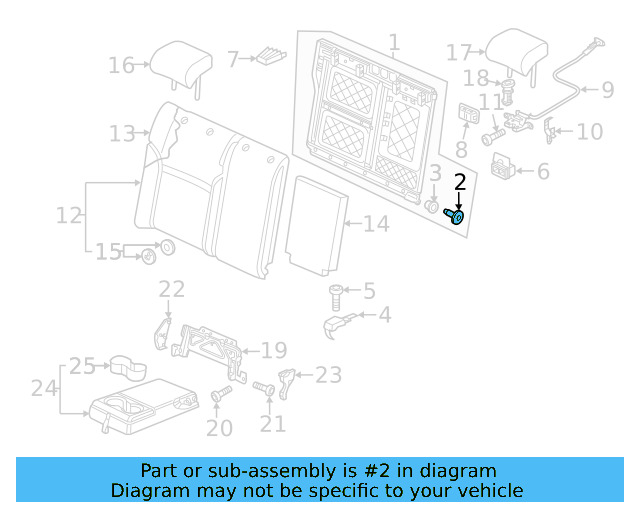 Seat Back Frame Bushing N-912-087-01 - View 25
