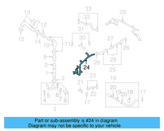 Water Pipe 3C0-121-070-AC
