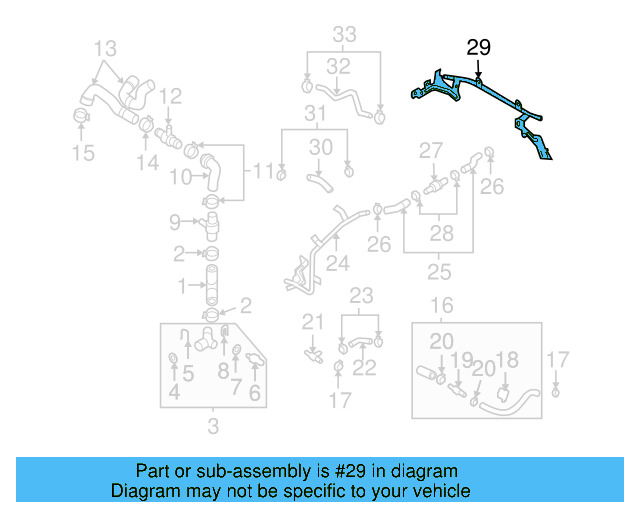 Pipe Assembly 3C0-121-070-AJ - View 3