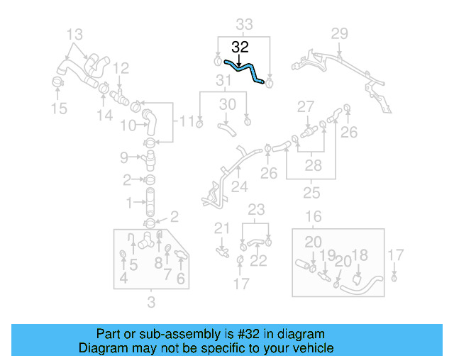 Outlet Hose 3C0-121-447-AK