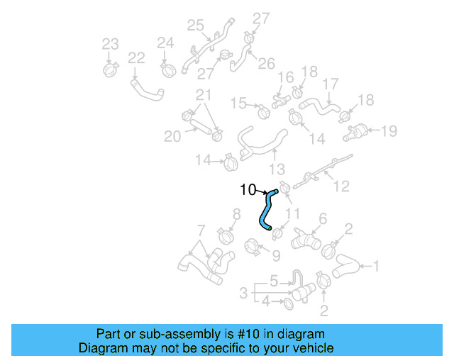 Connector Hose 3C0-121-447-BB - View 4