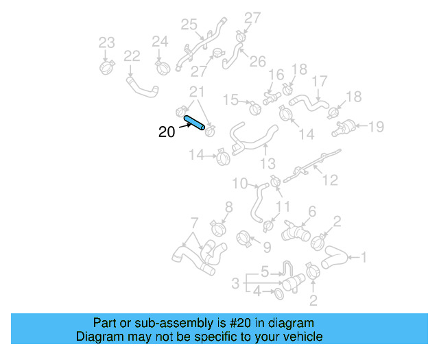 Outlet Hose 3C0-121-447-AP - View 5