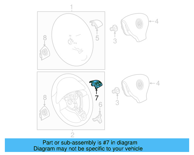 Paddle Switch 3C8-951-528-YCR