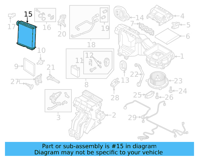 Heater Core 5Q0-819-031-B - View 13