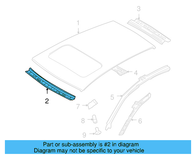 Windshield Header 1K5-817-123-C