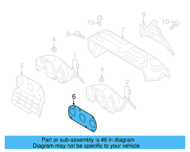 Manifold Gasket 03H-253-050-D - View 6