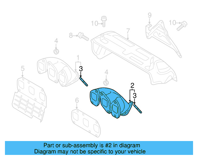 Exhaust Manifold 03H-253-031-A - View 21