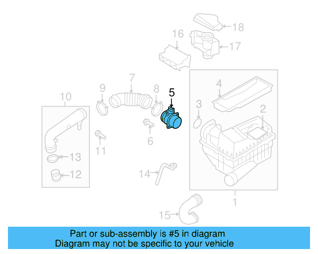 Mass Air Flow Sensor 06J-906-461-B - View 22