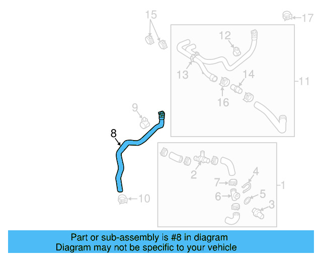 Lower Hose 5QE-122-051-B - View 7