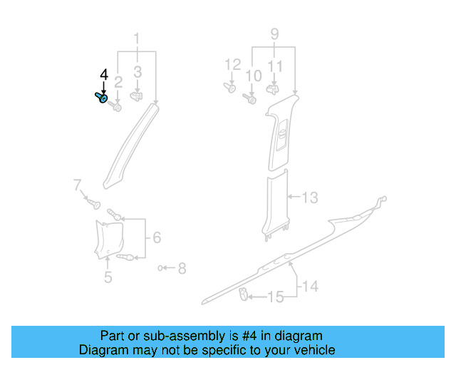 Kick Panel Trim 3B1-863-483-Q-Q70