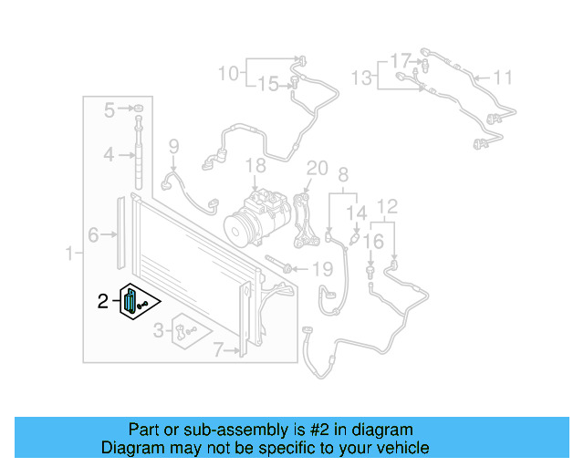 Condenser Bracket 7L0-498-871 - View 7