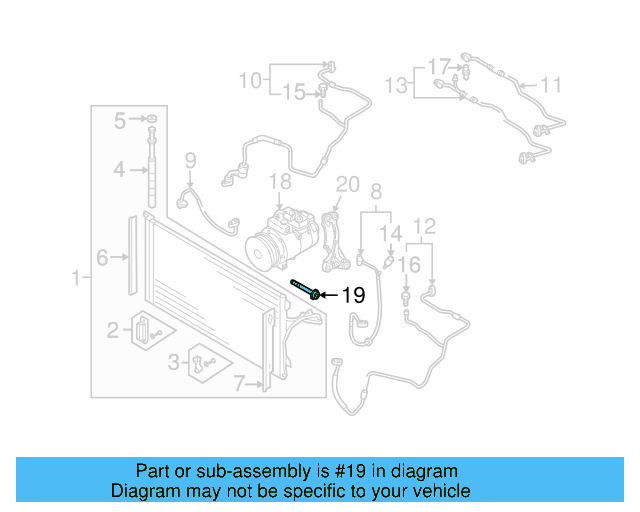 Compressor Assembly Mount Bolt N-106-365-01 - View 6
