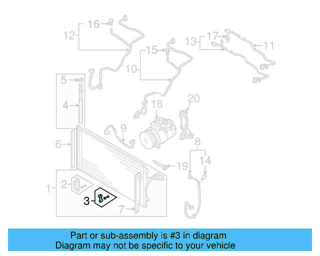 Condenser Bracket 7L0-498-849 - View 9