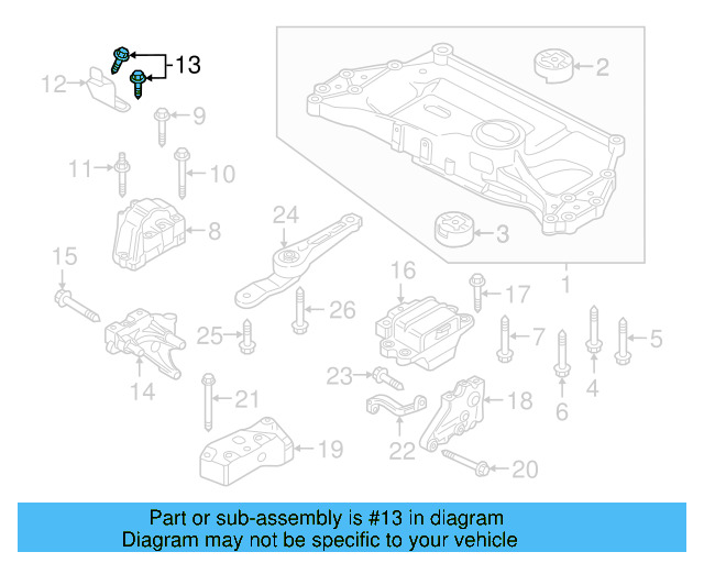 Support Bracket Bolt N-019-502-13 - View 84