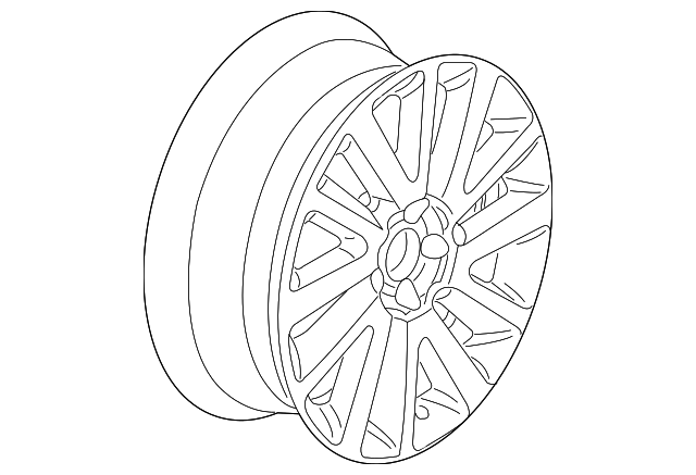 Wheel, Alloy 1C0-601-025-AG-8Z8 - View 3