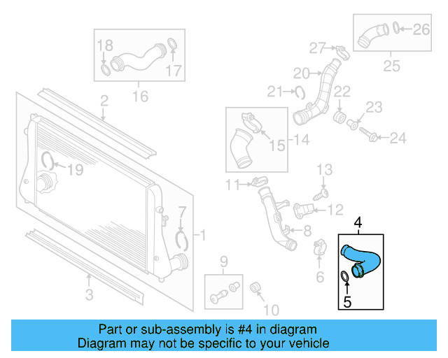 Pressure Hose 1K0-145-834-AM - View 28