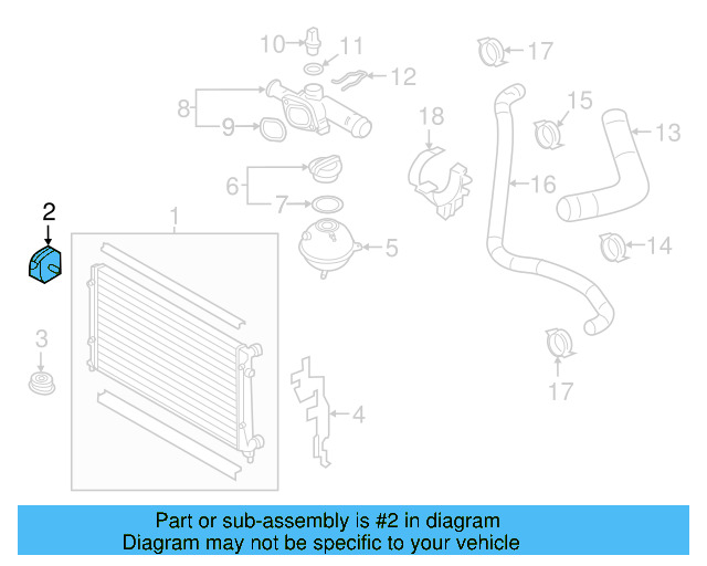 Upper Mount 1K0-121-367-M - View 15