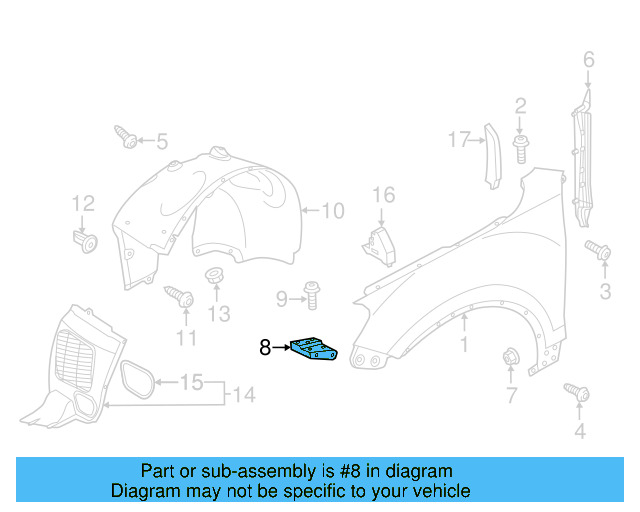 Front Bracket 7P6-821-151-A - View 6