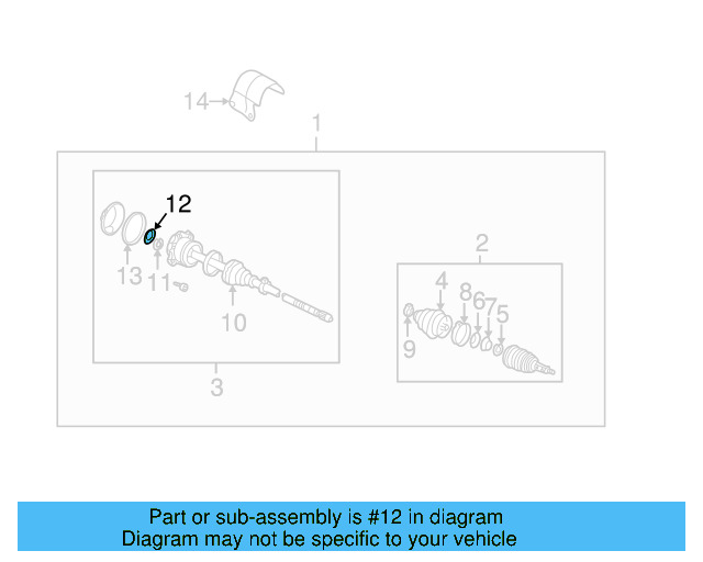Inner Boot Seal 8D0-407-375 - View 2