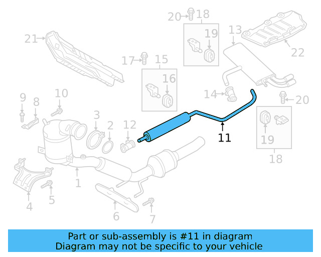 Center Muffler 5QM-253-209-T - View 5