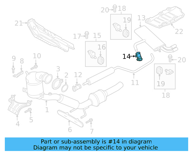 Rear Muffler Clamp 1K0-253-141-S - View 24