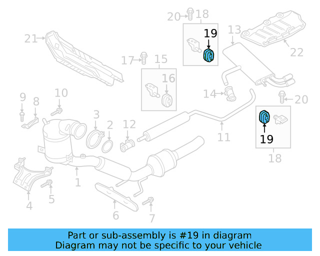 Rear Hanger Retainer Ring 5Q0-253-147 - View 12