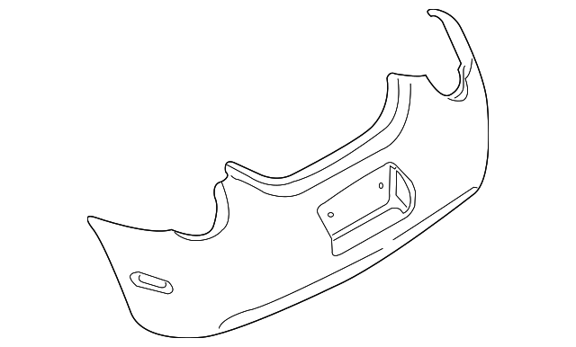 Bumper Cover (Unpainted) 1c0807421pgru - View 2