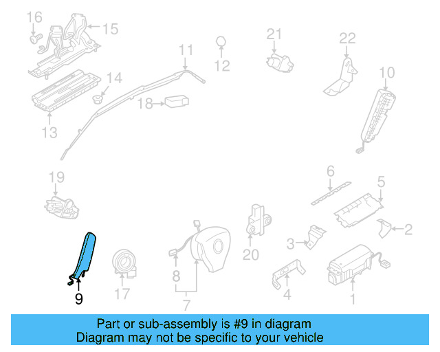 Side Impact Inflator Module 5C0-880-242-D - View 3