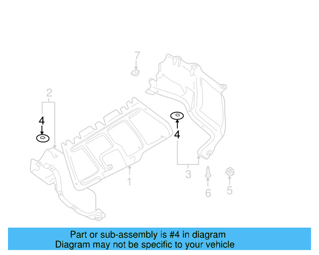 Floor Pan Heat Shield Clip 441-863-987-B - View 25
