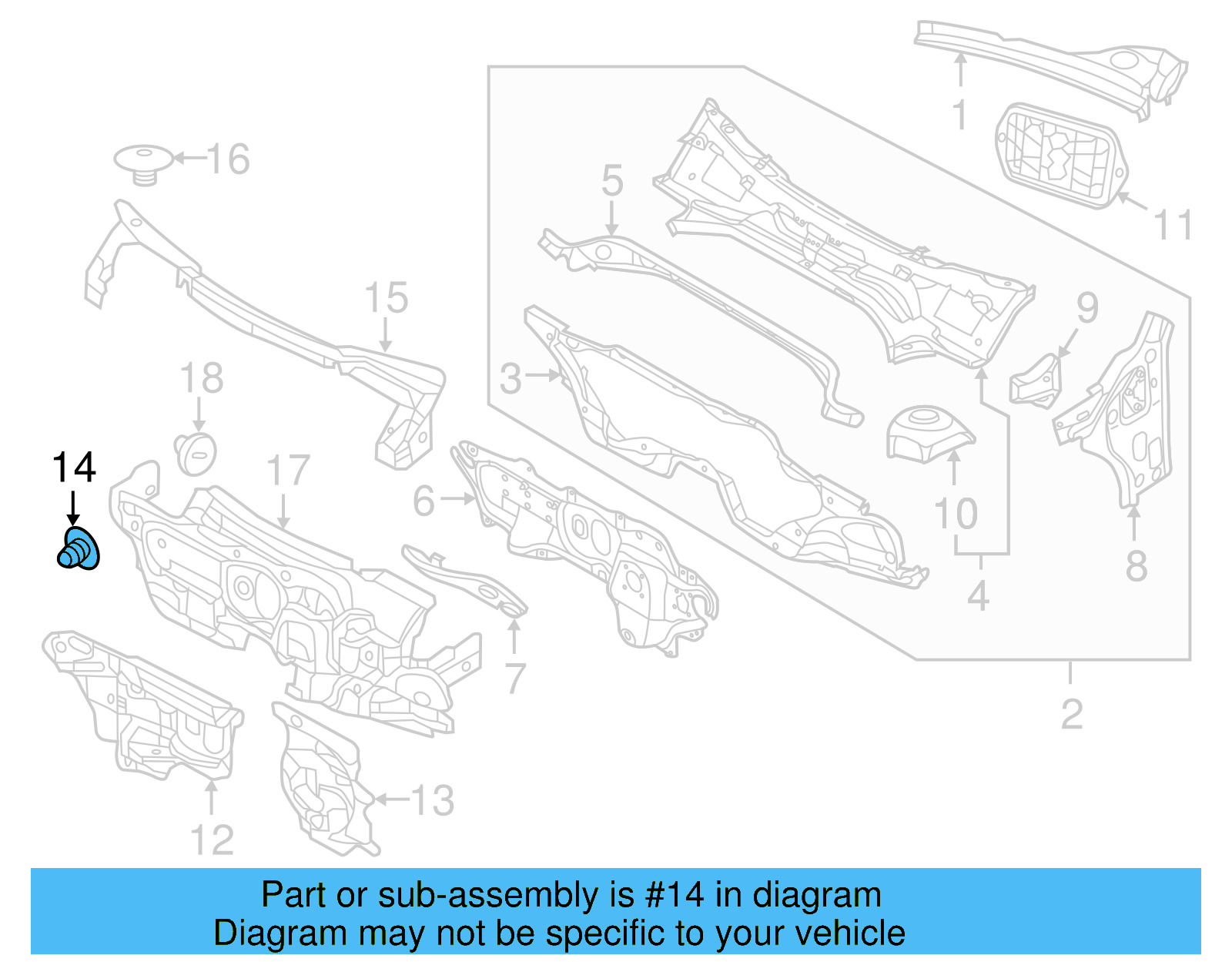 Floor Pan Heat Shield Clip 441-863-987-B - View 86