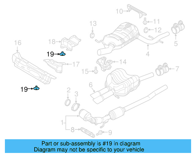 Floor Pan Heat Shield Clip 441-863-987-B - View 26