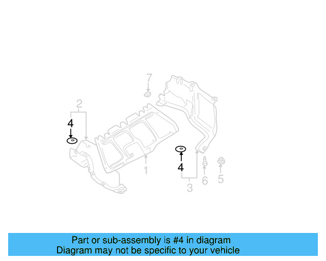 Floor Pan Heat Shield Clip 441-863-987-B - View 27