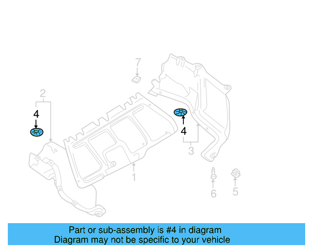 Floor Pan Heat Shield Clip 441-863-987-B - View 28