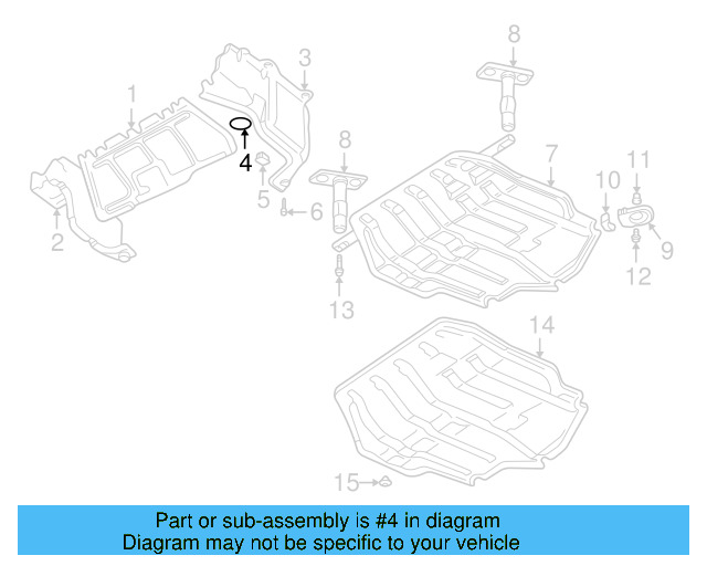 Floor Pan Heat Shield Clip 441-863-987-B - View 34