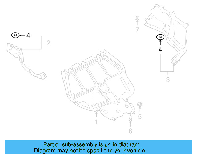 Floor Pan Heat Shield Clip 441-863-987-B - View 69