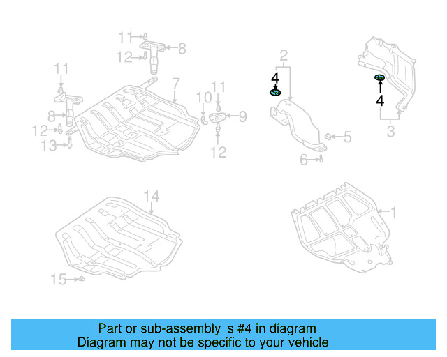Floor Pan Heat Shield Clip 441-863-987-B - View 38